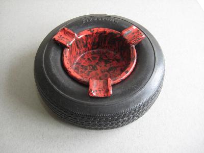 Firestone tyre ashtray -  select me for a larger image