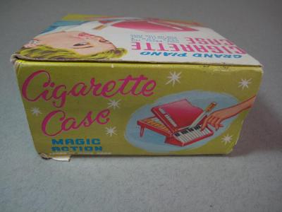 Piano shaped cigarette box -  select me for a larger image