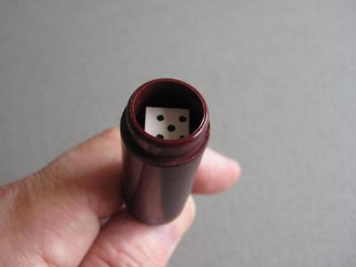 Bakelite dice holder and shaker -  select me for a larger image