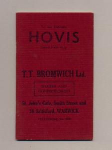 Hovis bakery sales books -  select me for a larger image