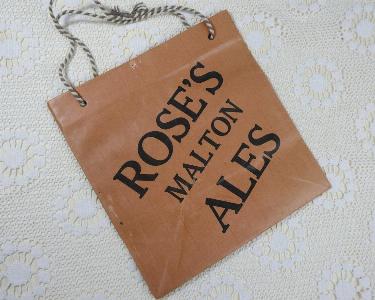 Advertising - Roses Malton Ales carrier bag