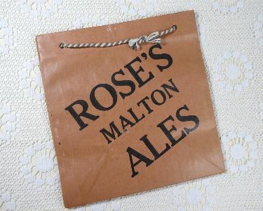 Roses Malton Ales carrier bag -  select me for a larger image