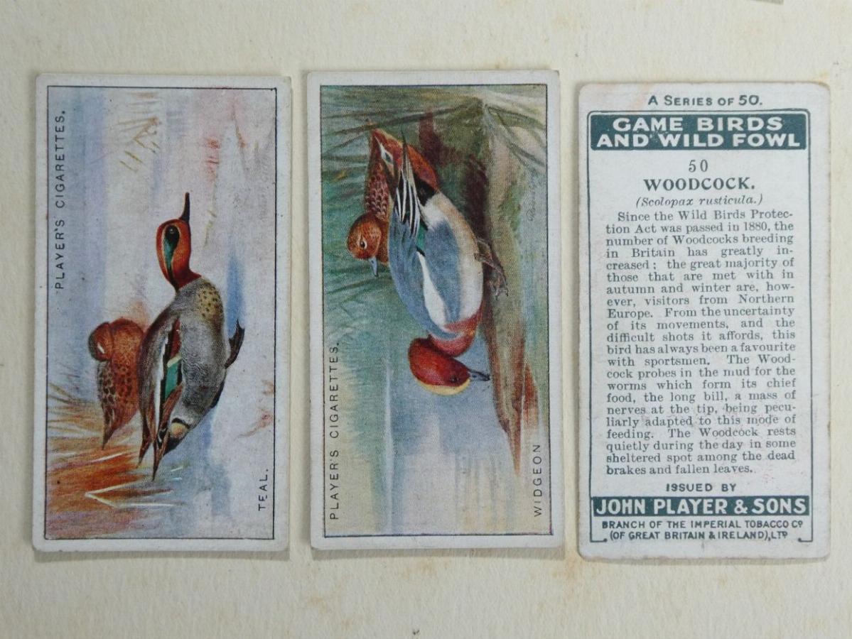 Game Birds and Wild Fowl. Cigarette card set by John Players