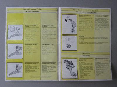 Cycling - Huret gears catalogue, 1982