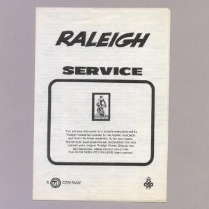 Raleigh Cycles Handbook -  select me for a larger image