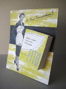 Fitu 1950s Corset display advert -  select me for a larger image