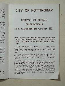 Nottingham Festival Programme -  select me for a larger image