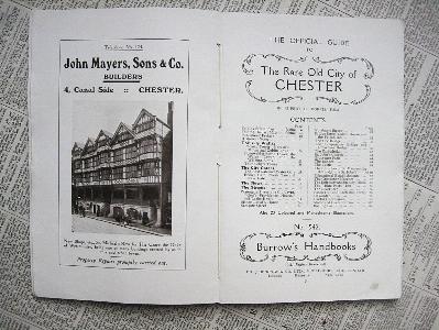 Chester Official guide, 1910s -  select me for a larger image