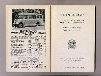 Edinburgh, Official Guide, 1938 -  select me for a larger image
