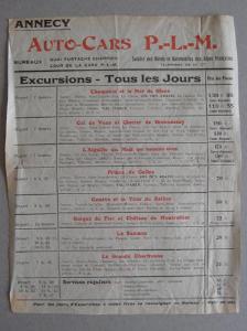 Annecy, France, 1927 ephemera -  select me for a larger image