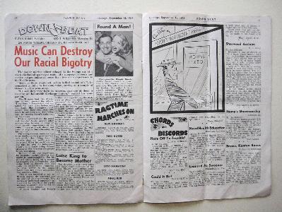 Down Beat music magazine, 1945 -  select me for a larger image