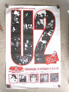 Music magazines etc - U2, 1985 concert poster, Paris
