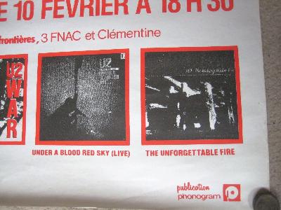 U2, 1985 concert poster, Paris -  select me for a larger image
