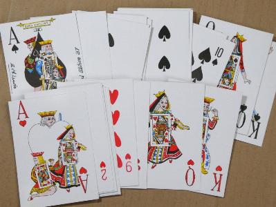 Card Families, E M Lewis Playing Cards -  select me for a larger image
