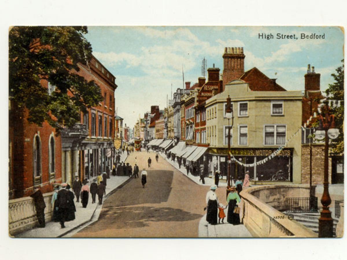 Bedford, High Street -  select me for a larger image