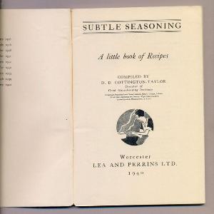 Lea & Perrins recipe book -  select me for a larger image
