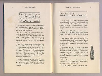 Lea & Perrins recipe book -  select me for a larger image
