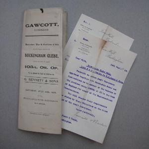 Gawcott, 1918 Auction sale -  select me for a larger image