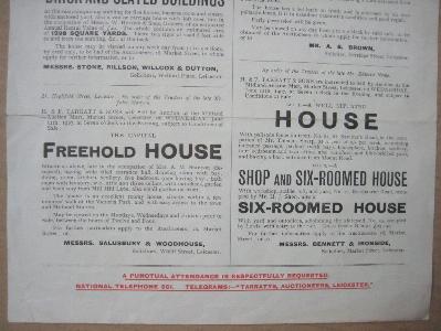 1902 property sales flyer -  select me for a larger image
