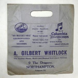 Record shop advertising bags -  select me for a larger image