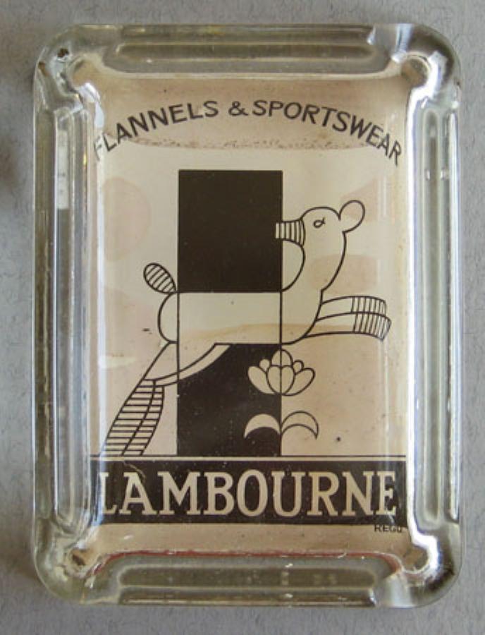 Lambourne Sportswear ashtray -  select me for a larger image