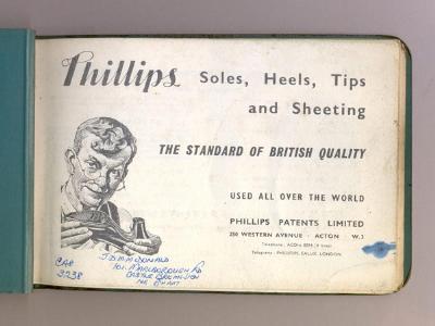 Phillips Shoe repairs, 2 advert items -  select me for a larger image