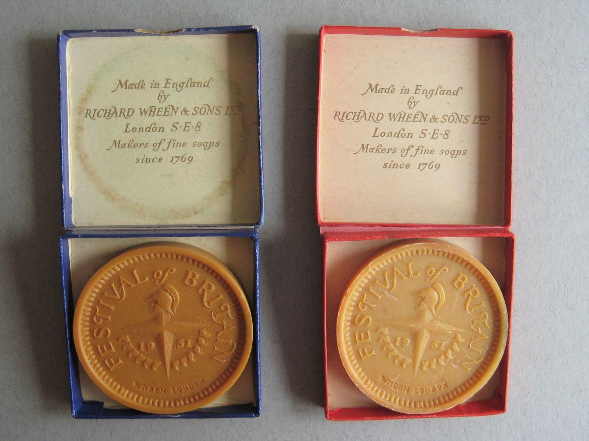 Boxed Festival of Britain soap, Richard Wheen & Sons
