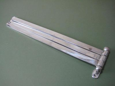 Chrome towel rail, 1930s -  select me for a larger image