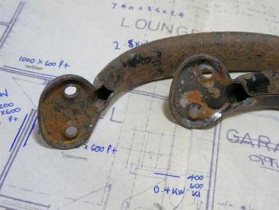 Steel pull handles, pairs -  select me for a larger image