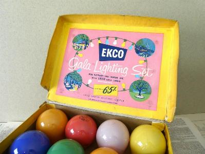 Ekco Gala coloured lamps -  select me for a larger image