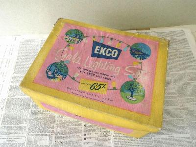 Ekco Gala coloured lamps -  select me for a larger image