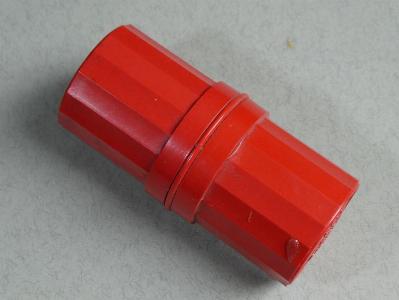 Gibbs shaving soap in red holder -  select me for a larger image