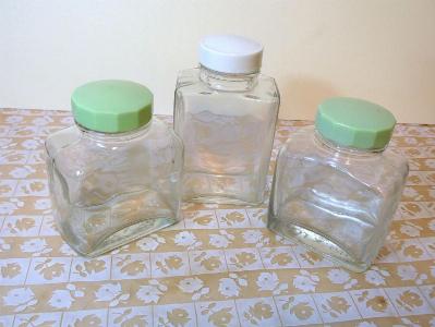Glass bottles for picnic sets -  select me for a larger image