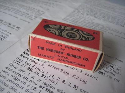 Dainite rubber buttons, boxed -  select me for a larger image