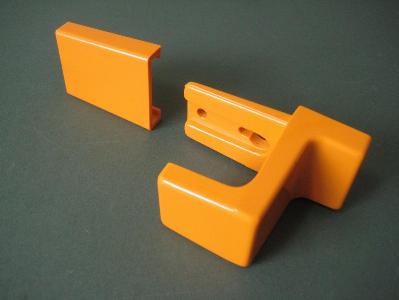 1980s orange coat hook -  select me for a larger image
