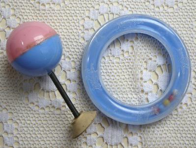 Baby rattle and toys. 6 designs -  select me for a larger image